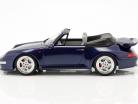 Porsche 911 (993) Turbo Cabriolet Opførselsår 1995 mørkeblå 1:18 GT-Spirit
