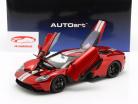 Ford GT Baujahr 2017 liquid rot / silber 1:18 AUTOart