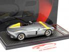 Ferrari Monza SP1 París coche espectáculo 2018 plata / amarillo 1:43 BBR