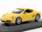 Porsche Cayman S (987c) Opførselsår 2005 gul 1:43 Minichamps