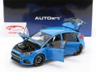 Ford Focus RS ano de construção 2016 nitrous azul 1:18 AUTOart