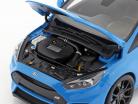 Ford Focus RS año de construcción 2016 nitrous azul 1:18 AUTOart