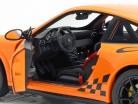 Porsche 911 (997 II) GT3 RS Opførselsår 2010 appelsin 1:18 Norev