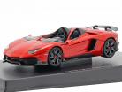 Lamborghini Aventador J Roadster År 2012 rød / sort 1:43 AUTOart