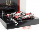 2-Car Set Toyota TS050 Hybrid #8 & #7 finitura 24h LeMans 2018 1:43 Spark