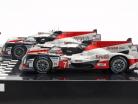 2-Car Set Toyota TS050 Hybrid #8 & #7 finitura 24h LeMans 2018 1:43 Spark