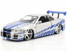 Brian's Nissan Skyline GT-R (R34) 映画 2 Fast 2 Furious 2003 1:24 Jada Toys