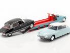 Citroen DS Tissier autotransporter blauw / wit / rood Bouwjaar 1970 1:18 CMR