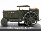 Lanz Typ LD tractor 1916 olijf 1:43 Hachette