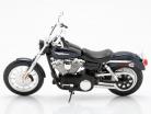 Harley Davidson FXDBI Dyna Street Bob 2006 mørkeblå / sort 1:12 Maisto