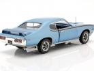Pontiac GTO Judge Bouwjaar 1969 blauw metaalachtig 1:18 Autoworld