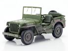 Willys MB Jeep 4x4 US Army Byggeår 1941 oliven grøn Dirty Version 1:18 Autoworld