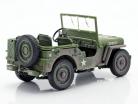 Willys MB Jeep 4x4 US Army Byggeår 1941 oliven grøn Dirty Version 1:18 Autoworld