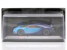 Bugatti Chiron Bouwjaar 2016 licht blauw / donker blauw 1:43 Altaya