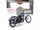 Harley Davidson Dyna Super Glide Sport Byggeår 2004 mørkeblå / sort 1:12 Maisto