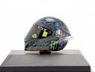 Valentino Rossi Winter Test Sepang MotoGP 2018 AGV Casco 1:8 Minichamps
