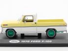 Ford F-100 Pick-Up Byggeår 1970 gul / hvid / grøn fælge 1:43 Greenlight