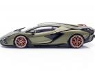 Lamborghini Sian FKP 37 Byggeår 2020 måtte oliven grøn 1:18 Bburago