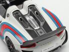 Porsche 918 Spyder Weissach Package Martini Baujahr 2013 weiß 1:18 AUTOart