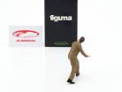 monteur met bruin overalls duim zeer figuur 1:18 FigurenManufaktur