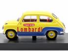 Fiat 600 Brodo Lombardi 1960 Veicolo Commerciale amarelo / azul 1:43 Brumm