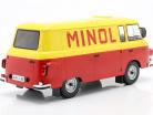Barkas B 1000 Kastenwagen Minol gul / rød 1:18 ModelCar Group