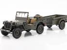 Jeep Willys MB com Reboque e M3 Arma anti-tanque 1943 Oliva 1:8 Premium X