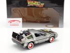 DeLorean Time Machine Back to the Future III (1990) argento 1:24 Jada Toys