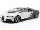 Bugatti Chiron Bouwjaar 2017 gletsjer wit / atlantic blauw 1:12 AUTOart