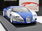 Bugatti Veyron Centenaire 2009 chrome / blue 1:43 Minichamps
