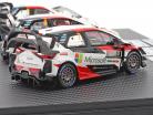 3 carros Set Toyota Gazoo Racing WRC 2018 Series Do fabricante campeão 1:43 Spark