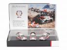 3 carros Set Toyota Gazoo Racing WRC 2018 Series Do fabricante campeão 1:43 Spark