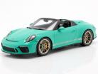 Porsche 911 (991 II) Speedster jade grøn Med Udstillingsvindue 1:18 Spark