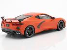 Chevrolet Corvette C8 Stingray Con High Wing Anno di costruzione 2020 arancia 1:18 TrueScale