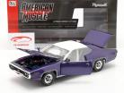 Plymouth Satellite Sebring Plus Byggeår 1971 violet metallisk / hvid 1:18 AutoWorld