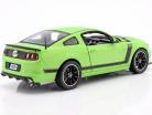 Ford Mustang Boss 302 Year 2013 green 1:18 ShelbyCollectibles