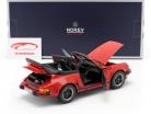 Porsche 911 (930) Turbo Cabriolet year 1987 red 1:18 Norev