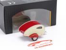 Caravan I borgoña / Blanco crema 1:43 Cararama