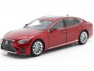 Lexus LS 500h Anno di costruzione 2018 rosso metallico 1:18 AUTOart