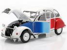 Citroen 2CV Cocorico Byggeår 1986 hvid / blå / rød 1:12 Z-Models