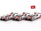 3-Car Set Toyota TS050 Hybrid #7 #8 #9 WEC / 24h LeMans 2017 1:38 Spark