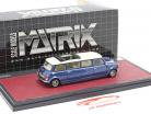 Mini Cooper Limousine 建設年 1995 青 / 白い 1:43 Matrix