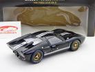 Ford GT40 MK II siden 1966 sort med sølv striber 1:18 ShelbyCollectibles