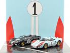 2-Car Set Ford GT40 MK II #2 #1 Winnaar en 2e 24h LeMans 1966 1:43 CMR