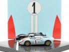 2-Car Set Ford GT40 MK II #2 #1 Vencedora e 2ª 24h LeMans 1966 1:43 CMR