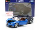 Bugatti Chiron år 2016 blå / mørkeblå 1:18 Bburago