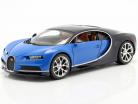 Bugatti Chiron año 2016 azul / azul oscuro 1:18 Bburago