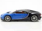 Bugatti Chiron ano 2016 azul / azul escuro 1:18 Bburago