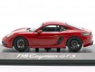Porsche 718 Cayman GTS 4.0 carminio rosso / nero 1:43 Minichamps