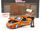 Brian's Toyota Supra 1995 Film Fast & Furious (2001) Med figur 1:18 Jada Toys